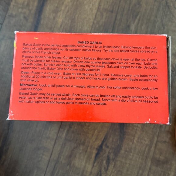 Boston Warehouse Original Terra Cotta 4-Bulb Garlic Baker Onion Roaster Tortilla - Picture 5 of 6